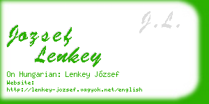 jozsef lenkey business card